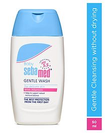 Baby Sebamed Gentle Wash|pH 5.5|Baby Body Wash|Soap Free|Tear Free|50 ml