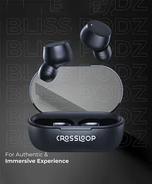 Crossloop Bliss Podz True Wireless Earbuds- Black