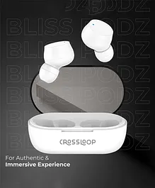 Crossloop Bliss Podz True Wireless Earbuds- White