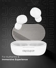 Crossloop Joy Zee TWS Earbuds- Black- White