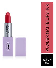 Plum Velvet Haze Matte Lipstick with SPF 30 Powder Matte Finish Highly Pigmented With Ceramides 07 Radiant Red - 4.2 g