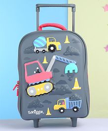 Smiggle Trolley Bag Grey- Height  13 Inches