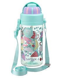 Smiggle Water Bottle Fruit  Print Blue- 430 ml