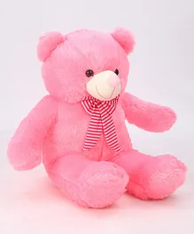 Zoe Teddy Bear Soft Toy with Bow Pink - Height 90 cm
