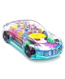 Play Nation Transparent 360 Degree Rotating Concept Car- Multicolor