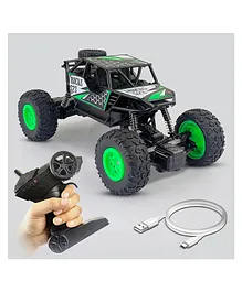 NHR Rechargeable Rock Crawler Monster Car - Green