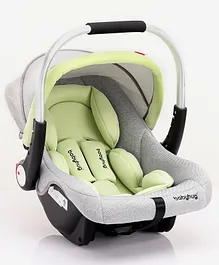 Babyhug Onyx Elite Car Seat cum Carry Cot with Rocking Base  - Grey & Green