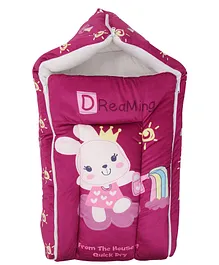 Quick Dry Wrapper cum Sleeping Bag Dreaming Print - Purple