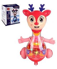 NIYAMAT DER Bump & Go Musical Toy Figure with 3D Flashing Light & Sound - Multicolour