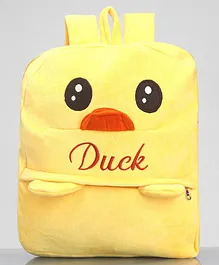 Zoe Soft Toy Bagpack Duck Theme Yellow-  14 Inches