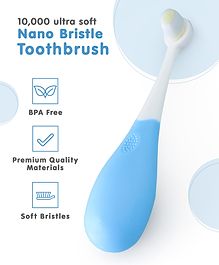 Nano Bristle Cotton Toothbrush - Blue