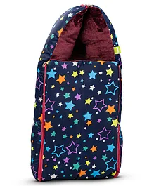 Baybee 3 in 1 Cotton Carry Bed Cum Portable Sleeping Bag Infant Bassinet Nest for Co-Sleeping - Maroon