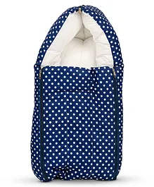 Baybee 3 in 1 Cotton Carry Bed Cum Portable Sleeping Bag Infant Bassinet Nest for Co-Sleeping - Dark Blue