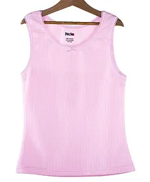 D'chica Sleeveless Solid Thermal Winter Wear  Tank Top - Pink