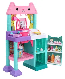 Gabby's Dallhouse Cakey Kitchen Role Play Toys Set with Kitchen Accessories - Multicolour