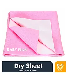 Kritiu Small Size Bed Protector Mat Dry Sheet - Pink