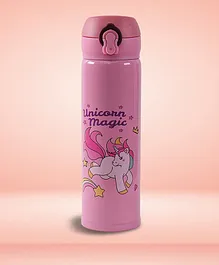 Yellow Bee Hot & Cold Unicorn Thermos Flask Pink - 500 ml