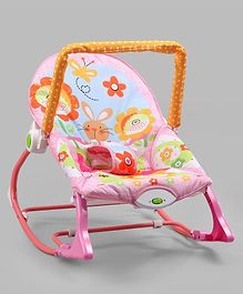 Baby Rocker With Electric Vibrating Music- Pink