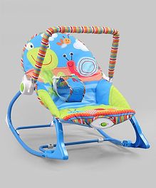 Baby Rocker With Electric Vibrating Music- Blue