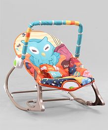 Baby Rocker With Electric Vibrating Music- Orange