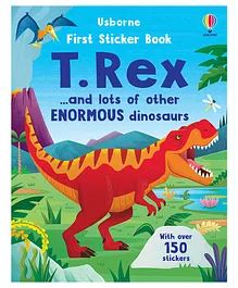 Usborne First Sticker Book T Rex - English