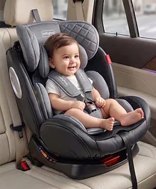 Babyhug Kids Convertible 2 in 1 Car Seat
                        for Baby and Kids, Isofix & Non Isofix, 360
                        Rotatable, ECE R44/04 Safety Certified, 10 Level
                        Headrest, Washable Cushion, 5 Point Safety
                        Harness (Black)
