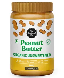 The Butternut Co. Organic Unsweetened Peanut Butter Crunchy - 800g