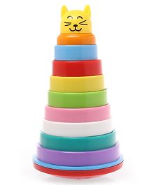 TOYFUN Senior Rock & Stacking Toy with 9 Rings (Color May Vary)