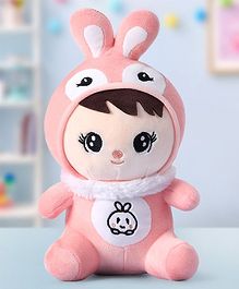 Babyhug Bunny Soft Plush Candy Doll Baby Pink - Height 30 cm