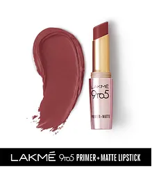 Lakme 9TO5 Primer Matte Lip Color Dusty Pink - 3.6 g