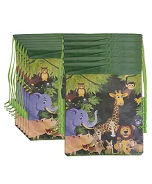 TERA 13 Animal Theme Carry Bag Pack of 10 - Multicolour