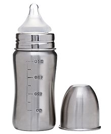 Vega Baby Steel Feeding Bottle Silver - 240 ml