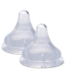 Vega Baby (VBSN4-06) Wide Neck Large BPA & BPS Free Nipples Pack of 2 - White