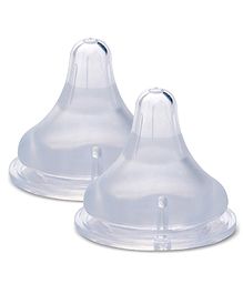 Vega Baby Wide Neck Small Nipple Pack of 2 - White