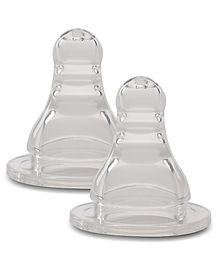 Vega Baby & Mom Regular Neck Small Size Nipples Pack of 2 - White