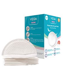 Vega Baby & Mom Ultra Thin Disposable Breast Pad VBBF3-06 - 48 Pieces with 2 Free Pads