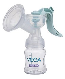 Vega Baby & Mom Natural Expression Advanced Manual Breast Pump - White