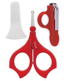 Vega Baby BPA Free Grooming Kit - Red