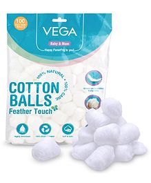 Vega Baby & Mom Cotton Balls- Pack of 100