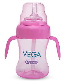 Vega Baby & Mom Straw Sipper Cup Pink -  250 ml