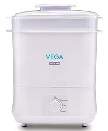 Vega Baby & Mom 4 in 1 Electric Steam Sterilizer with Dryer- White