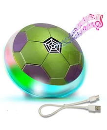 NHR Rechargeable Hover Football with Music and Light - Green