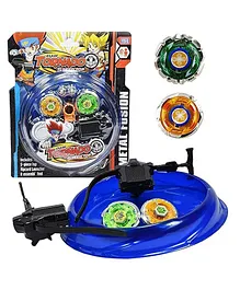 AKN TOYS Kids Play Spinning Top Uni Dimension Metal Fusion King Blade Spinning Battle Top Bay-Blades Multicolor (Color & Design May Vary)