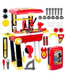 Fiddlerz Contruction and Building Tool Set Mickey Mouse Theme - Multicolour