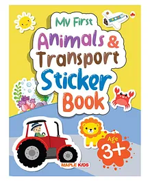 My First Sticker Book Animals and Transport  Activity Book for Kids with 100+ stickers - English