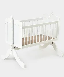 Mi Arcus Rubber Wood Cradle White for Kids