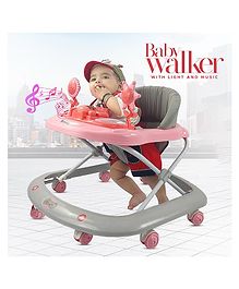 Dash Baby Walker With Adjustable Height - Pink