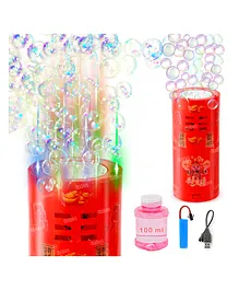 Fiddlerz Automatic Bubble Machine Rechargeable Fireworks Bubble Toys For Kids with Light & Music for Indoor Outdoor Birthday Party