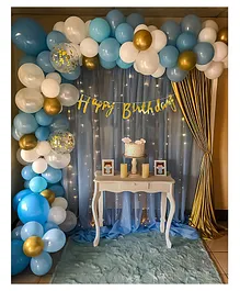 Special You Birthday Decoration DIY Combo Kit Blue Theme Blue- Pack of 51 Items