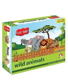 Kidz Valle Wild Animals Puzzle - Multicolor